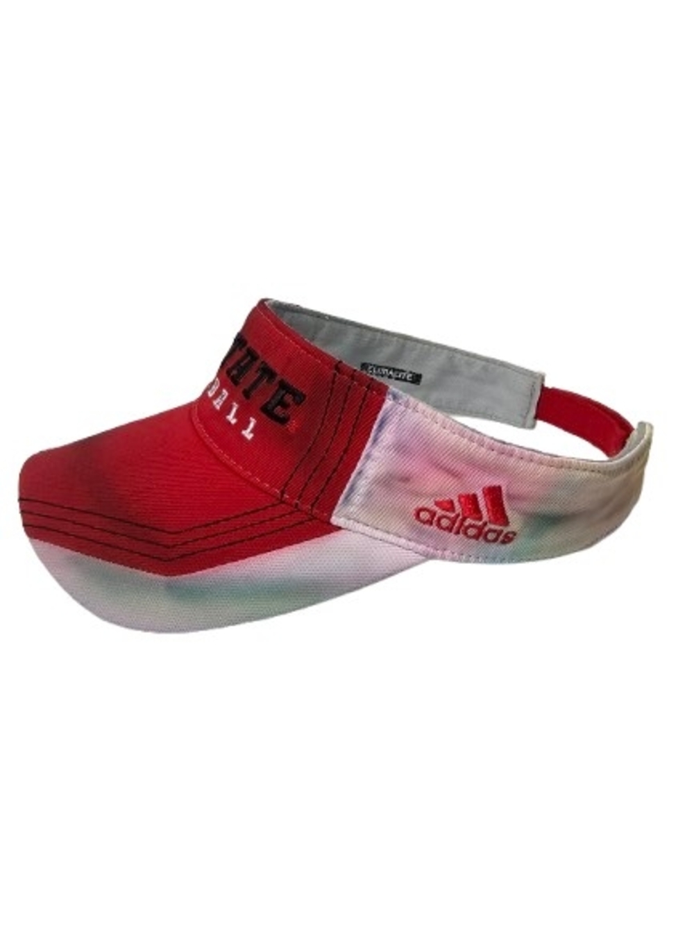 NC State Wolfpack Football Climalite Adjustable Tie Dye Visor Embroidered OSFM